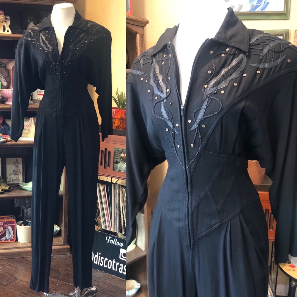 Vintage 1980’s Black Jumpsuit
